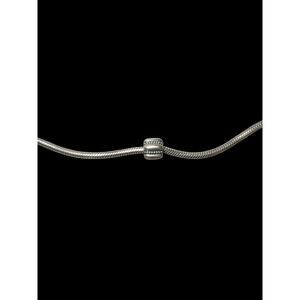 Authentic Pandora ribbed barrel sterling 925 silver clip charm